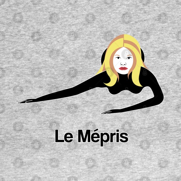 Le Mépris Minimal Movie Fan Art Brigitte Bardot Godard by Rozbud